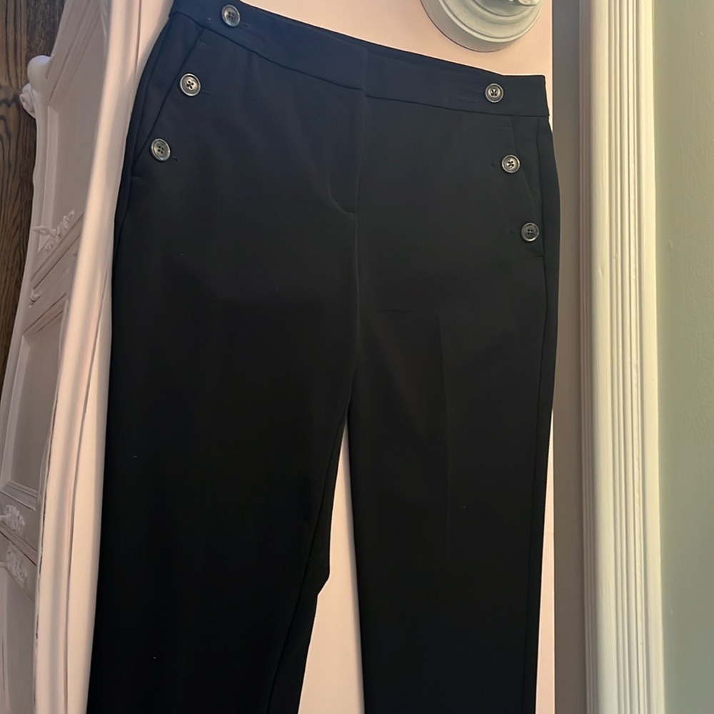 Loft black ankle length pants
